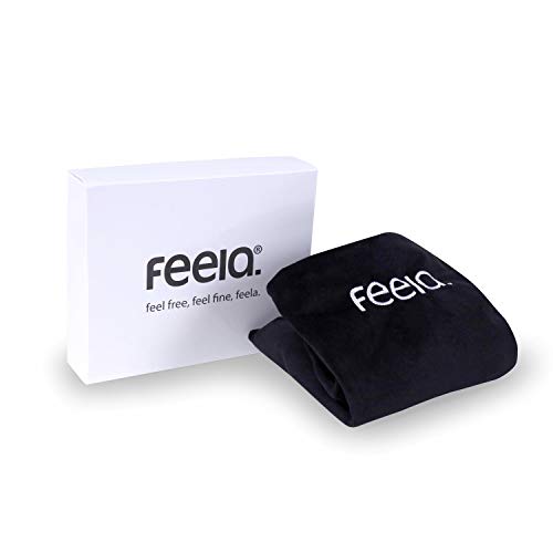 feela.® Sitzkissen-Bezug für Orthopädisches Sitzkissen (Schwarz, Velboa) von feela