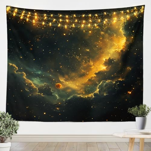 Galaxy Wand hängende funkelnde Sterne Glitter Wandteppiche für Wohnzimmer Schlafzimmer Dekor, Nachthimmel Wolken Nebel Natur Wandteppiche Kunst Wanddecke für Kinder Mädchen, L Größe Galaxy Wand hängende funkelnde Sterne Glitter Wandteppiche für Wohnzimmer Schlafzimmer Dekor, Nachthimmel Wolken Nebel Natur Wandteppiche Kunst Wanddecke für Kinder Mädchen, L Größe von feelingyou