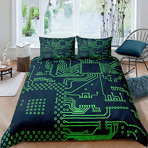 feelingyou Grüne Geometrie Bettwäsche-Set 135x200cm Informations- und Informationstechnik Betten Set für Kinder Jungen Mädchen Teenager 2St.Reißverschluss Mikrofaser feelingyou Grüne Geometrie Bettwäsche-Set 135x200cm Informations- und Informationstechnik Betten Set für Kinder Jungen Mädchen Teenager 2St.Reißverschluss Mikrofaser von feelingyou