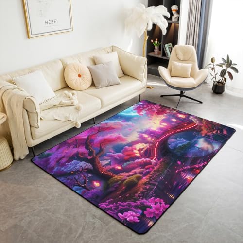 feelingyou Pilz Kids Area Teppich,Star Moonlight Galaxy Magical Indoor Floor Mat Eingangsteppich für Mädchen Jungen,Mysteriöse Pflanze Rutschschutz Teppich,Bunte Couch Wohnzimmer Dekor,150x200cm feelingyou Pilz Kids Area Teppich,Star Moonlight Galaxy Magical Indoor Floor Mat Eingangsteppich für Mädchen Jungen,Mysteriöse Pflanze Rutschschutz Teppich,Bunte Couch Wohnzimmer Dekor,150x200cm von feelingyou