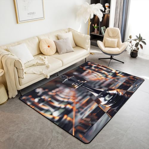 feelingyou Schach Dekor Bereich Teppich 150x200cm 3D International Schach Druck Rutschfester Teppich für Kinder Geometrische Patchwork Schachbrett Plaid Indoor Bodenmatte für Schlafsofa feelingyou Schach Dekor Bereich Teppich 150x200cm 3D International Schach Druck Rutschfester Teppich für Kinder Geometrische Patchwork Schachbrett Plaid Indoor Bodenmatte für Schlafsofa von feelingyou