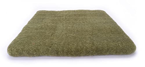 feelz - Sitzkissen quadratisch aus Filz - Verschiedene grüntöne - 100% Wolle - ca. 40x40 cm - Höhe ca. 2-3 cm - Handarbeit (Olivgrün) von feelz