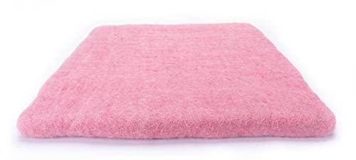 feelz - Sitzkissen quadratisch aus Filz - Verschiedene pink-, rosa- und beerentöne - 100% Wolle - ca. 35x35 cm - Höhe ca. 2-3 cm - Handarbeit (Rosé) von feelz