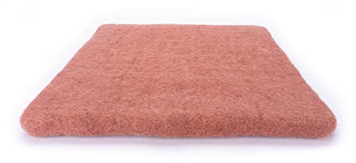 feelz - Sitzkissen quadratisch aus Filz - Verschiedene pink-, rosa- und beerentöne - 100% Wolle - ca. 35x35 cm - Höhe ca. 2-3 cm - Handarbeit (Rosenholz) von feelz