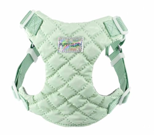 feiling Hundegeschirr für Kleine und Mittlere Hunde Brustgeschirre Haustier Softgeschirr Welpengeschirr (grün, S: Chest 37-45cm) von feiling