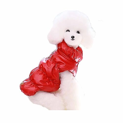 feiling Verdickte Hundeweste Winter Hundemantel Bequeme Outdoor Hundejacke Haustier Thermal Gilet für Kleine Mittlere Hunde (XXL, rot) von feiling