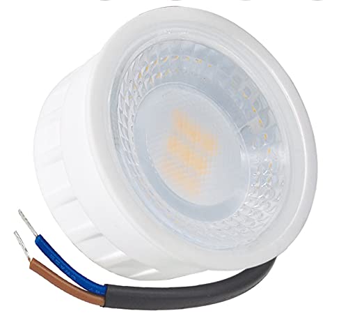 feinlux® LED Modul 230V extra flach DIMMBAR Leuchtmittel 5W Lichtfarbe WARMWEISS 2700K 50x25mm ersetzt 40W Halogen - GU10 MR16 Strahler Ersatz von feinlux