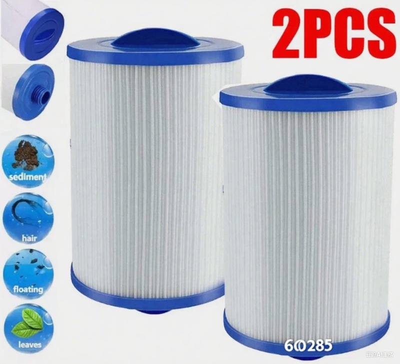 feinlux Filterkartuschen-Reinigungsgerät 2X Spa Filter Cartridge für PWW50 Pool Filter von feinlux