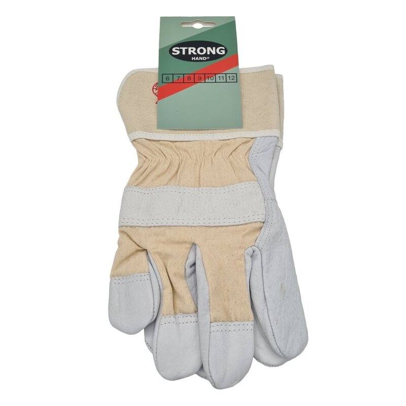 Stronghand Rind-Vollleder Handschuh mit SB-Aufhänger und EAN-Auszeichnung - Gr. 8 von HELMUT FELDTMANN GmbH
