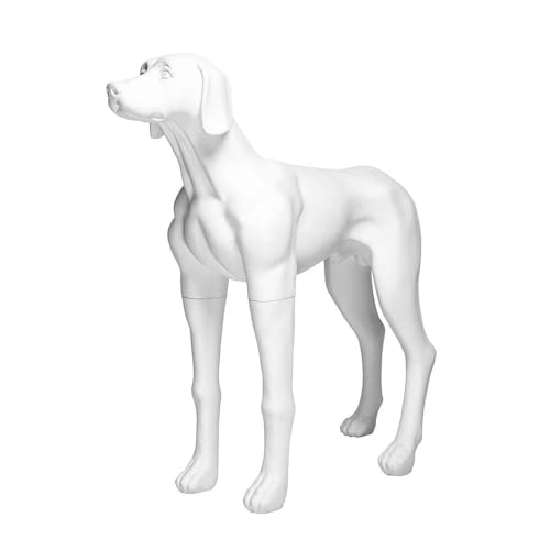 fella4stores Deko-Hund G6 stehend matt-weiß, großer Hund, Dog-Mannequin, Tierfigur, lackiert in matt-weiß von fella4stores