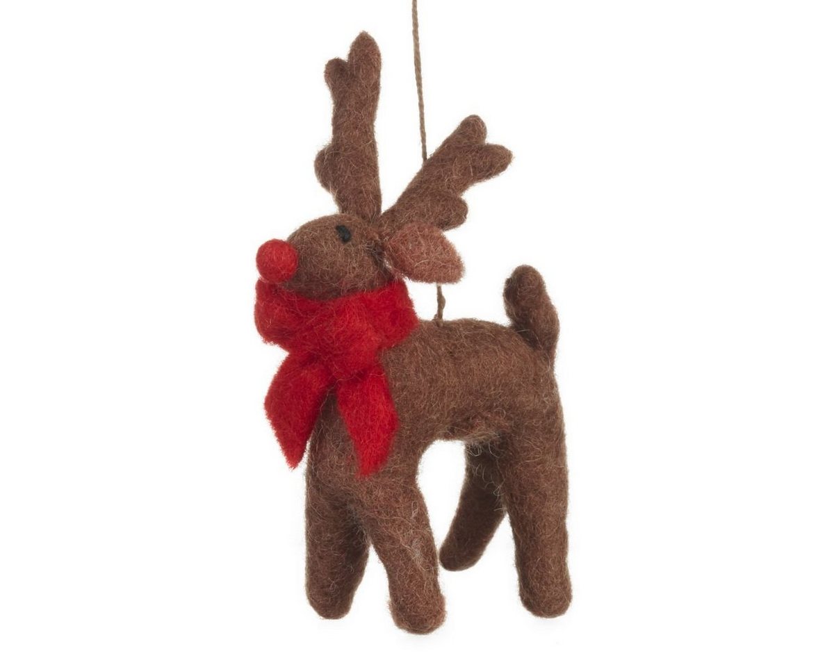 felt so good Christbaumschmuck Rudolph das Rentier aus Filz von felt so good