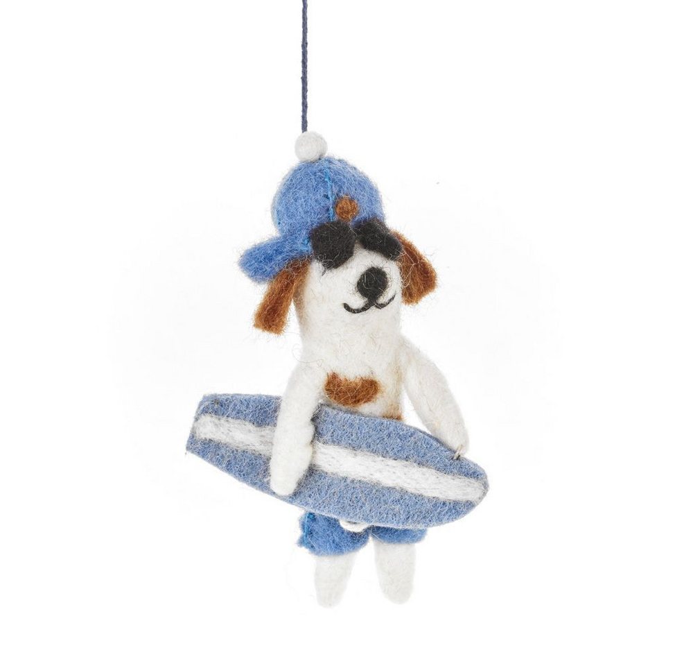 felt so good Hängedekoration Surfer Dog aus Filz felt so good Hängedekoration Surfer Dog aus Filz von felt so good