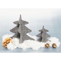Eco Filz 2Er Set Weihnachtsbaum 3D - Christmas Tree Zum Hinstellen Weihnachten- Tannenbaum von feltdshop