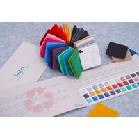 Feltd. - Eco Filz Farbkarte Mit 36 Farben, Farbfächer, Farbübersicht, Farbmuster, Stoffmuster von feltdshop