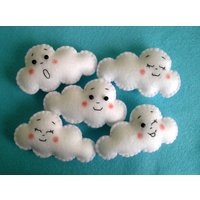 Wolken Filz Ornament - Mobile Hängende Lustige Wohnkultur Ornamente Weiße Wolken Filz Ornament - Mobile Hängende Lustige Wohnkultur Ornamente Weiße von feltgofen