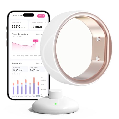 Femometer Smart Ring für Fruchtbarkeits- und Eisprungverfolgung, tragbarer Temperatur-Überwachungssensor mit App Auto-Sync, Perioden- und Schlafanalyse Femometer Smart Ring für Fruchtbarkeits- und Eisprungverfolgung, tragbarer Temperatur-Überwachungssensor mit App Auto-Sync, Perioden- und Schlafanalyse von femometer