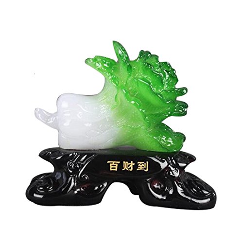 Feng Shui Bai Choi/POK Choi (der Kohl) Statue für Reichtum Luck W3065 von fengshuisale