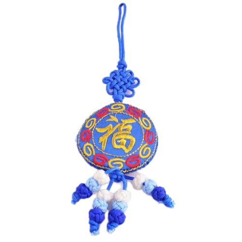 Feng Shui Chinesisches Fu Feng Shui Glücksbringer Handtasche zum Aufhängen, inklusive rotem Band SKU: Y1350 von fengshuisale
