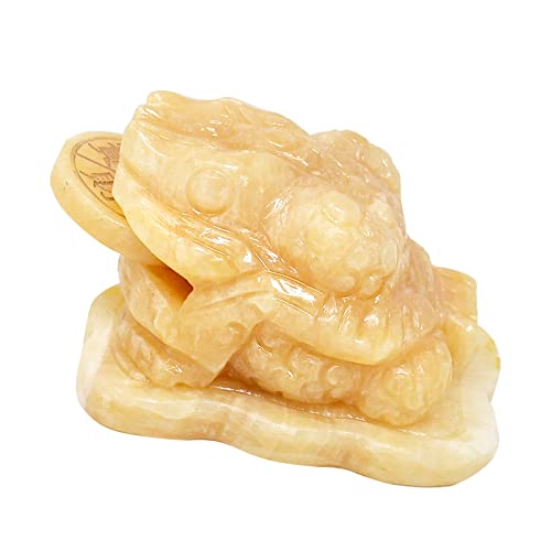 Feng Shui Fortune Coin Jade Geld Kröte/Frosch/Chan Chu Charme Von Wohlstand Dekoration w3066 von fengshuisale