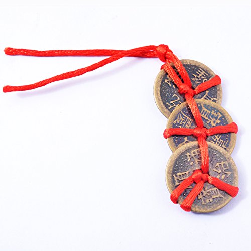 One PCs Messing verheißungsvollen Feng Shui Drei Trinity Münzen/I-Ging-Münzen + Geschenk Tüte y1094 One PCs Messing verheißungsvollen Feng Shui Drei Trinity Münzen/I-Ging-Münzen + Geschenk Tüte y1094 von fengshuisale