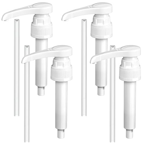 fengxuanwl Dosierpumpe für Best Body Nutrition, 4 Stück Teilige Vital Drink Erstpumpe, Wiederverwendbarer Pumpspender Sirup Mit 4 Langen Schläuchen für 500ml/1000ml Best Body Sirup, DIY Zuschneiden von fengxuanwl