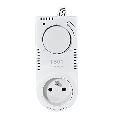 Fenix 9900330 Thermostat/Steckthermostat TS 01, temperaturabhängig geschaltete Steckdose mit einfacher analogen Steuerung für die Regulierung, 11 28 Grad C, 230 V/50 Hz (Czech Plug) von Elektrobock