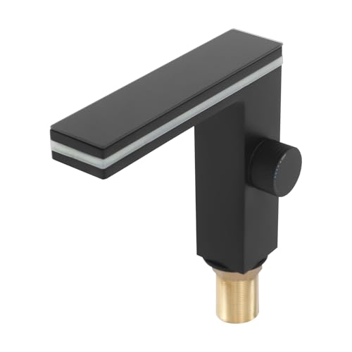 Fennnds Wasserhahn mit LED-Anzeigetafel und Beleuchtung, Warm- und Kaltwasserhahn, Keramikventilkern, Keine Batterien Erforderlich, 15.8 cm, Schwarz Fennnds Wasserhahn mit LED-Anzeigetafel und Beleuchtung, Warm- und Kaltwasserhahn, Keramikventilkern, Keine Batterien Erforderlich, 15.8 cm, Schwarz von fennnds
