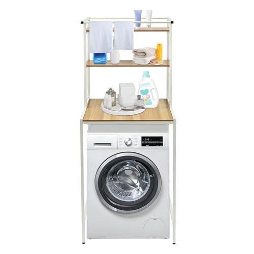 fennnds 3 Stöckiges Groß Waschmaschinenregal 69x60x176,5cm WC-Regal Metall Waschmaschinenschrank mit Schrank Verstellbarer Ablage Toilettenschrank für Badezimmer Waschküchen Balkone und Wohnzimmer fennnds 3 Stöckiges Groß Waschmaschinenregal 69x60x176,5cm WC-Regal Metall Waschmaschinenschrank mit Schrank Verstellbarer Ablage Toilettenschrank für Badezimmer Waschküchen Balkone und Wohnzimmer von fennnds