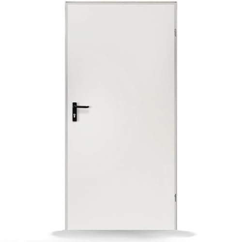 FENSTERVERSAND - Nebeneingangstür nach außen öffnend Stahl, Eingangstür, Nebeneingangstür weiß, Kellertür, Haustüren Eingangstüren, BxH: 895x2010 mm DIN rechts, Türklinke innen, außen FENSTERVERSAND - Nebeneingangstür nach außen öffnend Stahl, Eingangstür, Nebeneingangstür weiß, Kellertür, Haustüren Eingangstüren, BxH: 895x2010 mm DIN rechts, Türklinke innen, außen von fensterversand