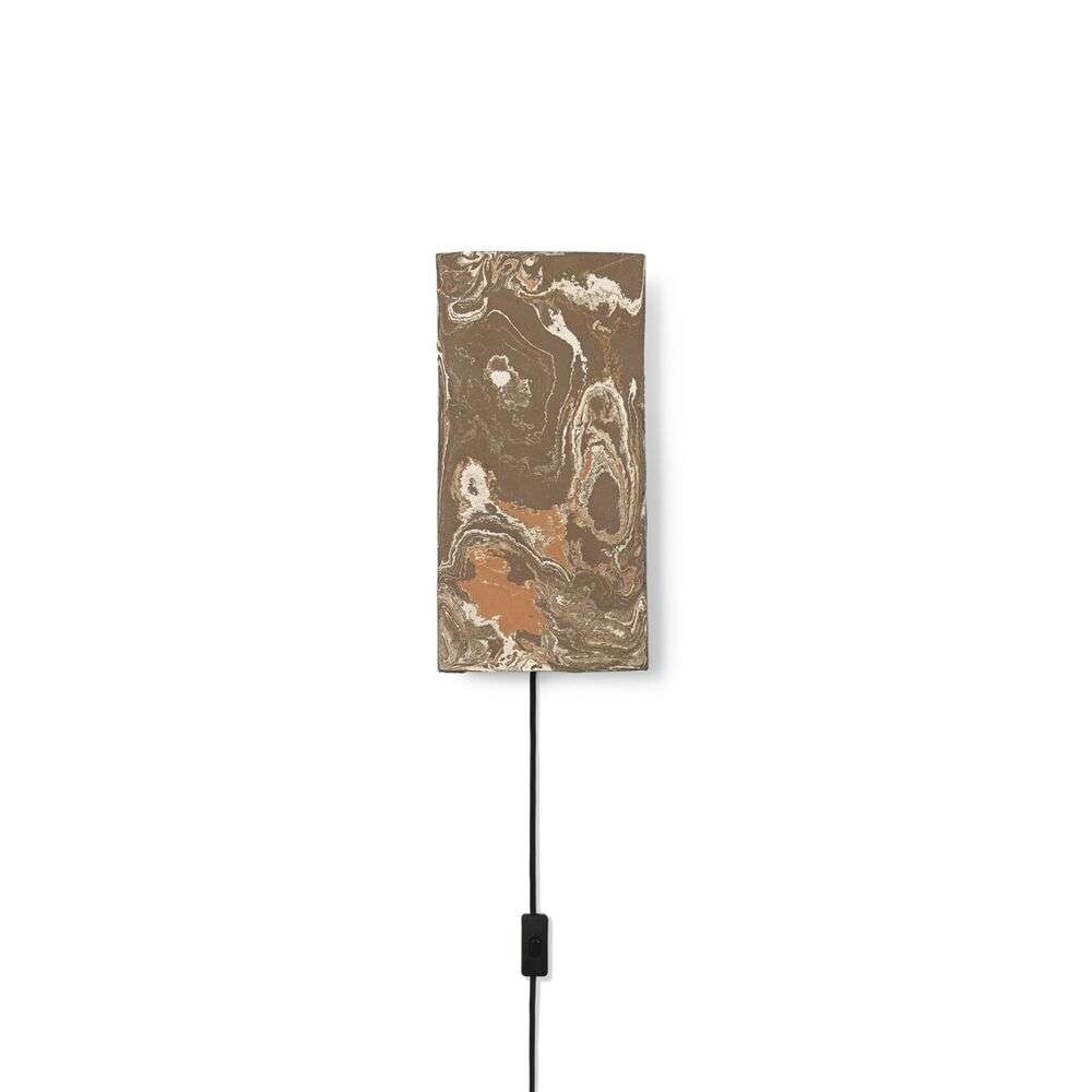 ferm LIVING - Argilla Wandleuchte Rectangular Marble Mocha ferm LIVING von ferm LIVING