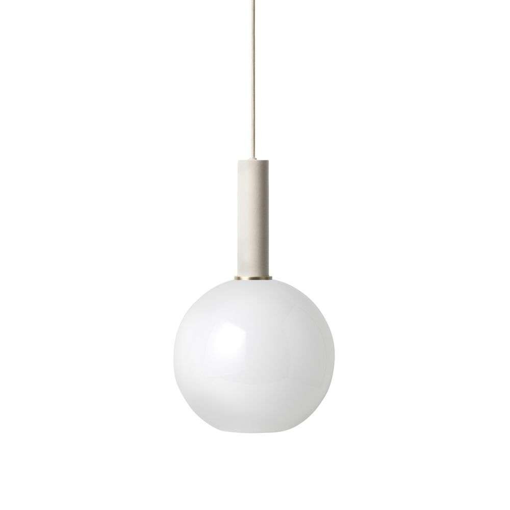 ferm LIVING - Collect Pendelleuchte Opal Sphere High Light Grey ferm LIVING von ferm LIVING