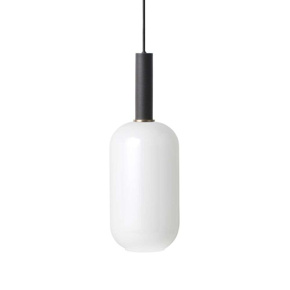 ferm LIVING - Collect Pendelleuchte Opal Tall High Black ferm LIVING von ferm LIVING