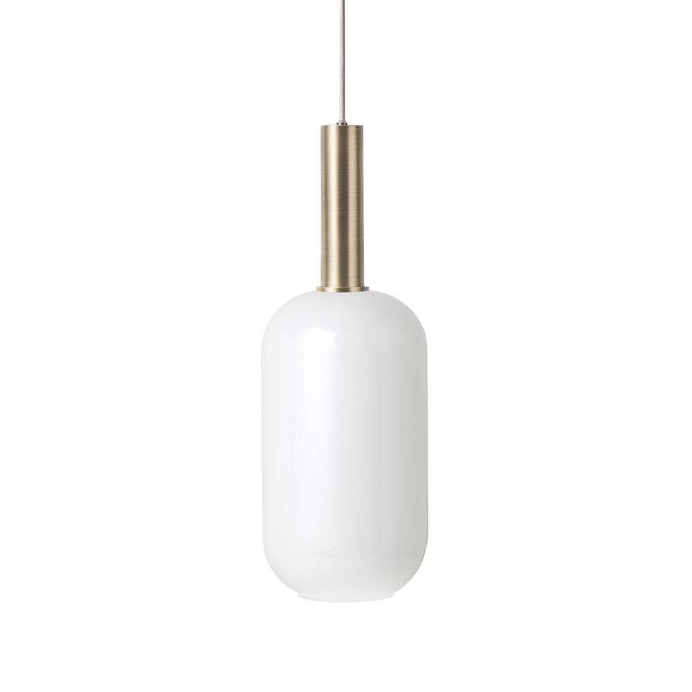 ferm LIVING - Collect Pendelleuchte Opal Tall High Brass ferm LIVING von ferm LIVING