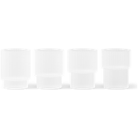 Ferm Living - Ripple kleine Gläser 4er Set von Ferm Living