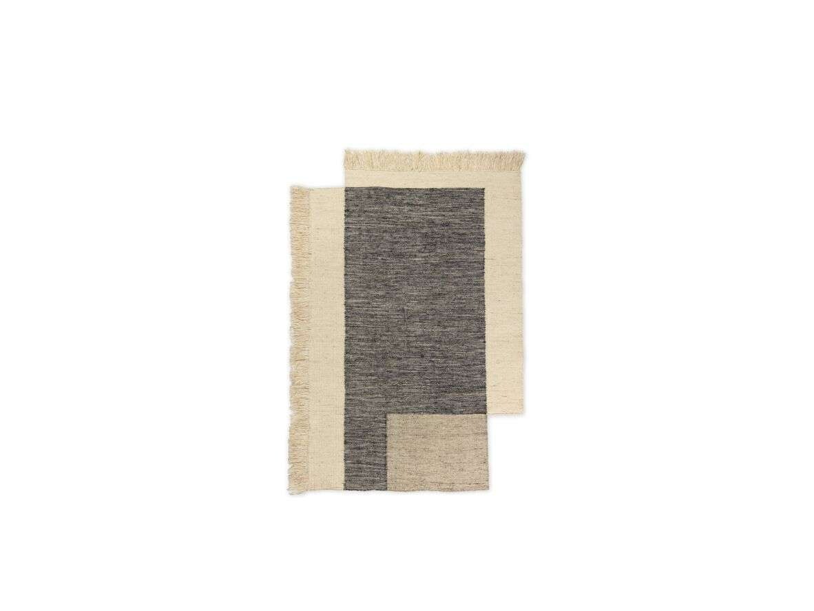 ferm LIVING - Counter Rug 140 x 200 Charcoal/Off-White ferm LIVING von ferm LIVING