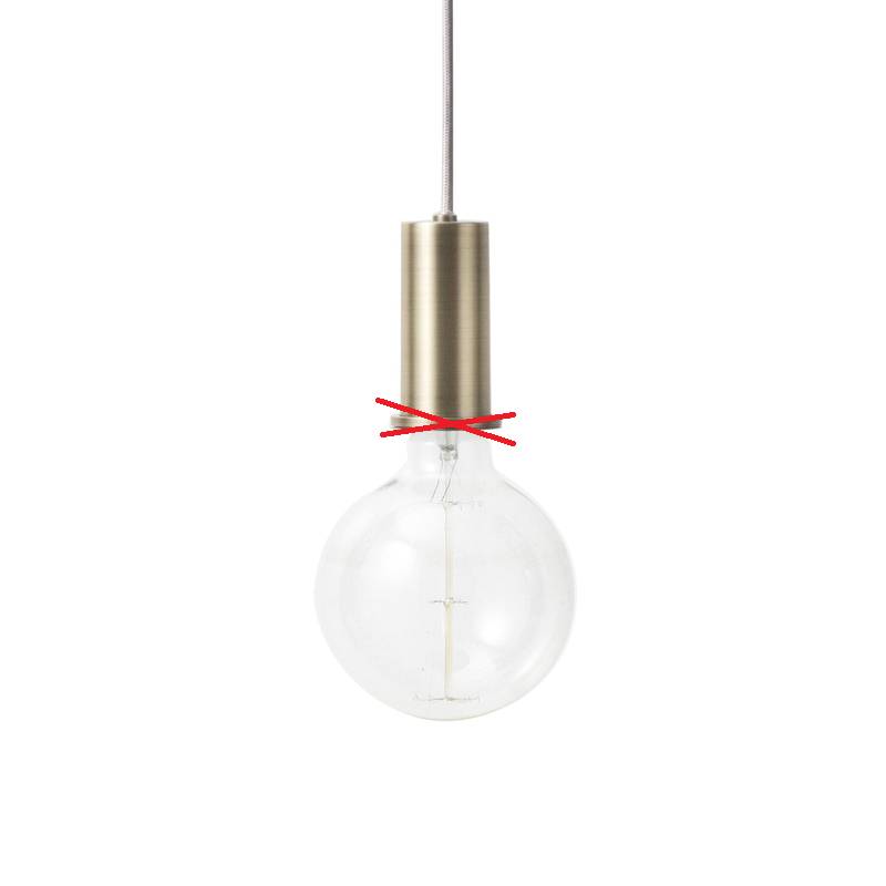 Ferm Living Socket Pendelleuchte Deckenlampe Hängeleuchte Lampe Siehe Text/Foto B-Ware von ferm LIVING