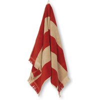 Handtuch Alee light camel/red von ferm LIVING