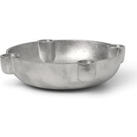 Kerzenhalter Bowl Medium aluminium von ferm LIVING