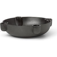 Kerzenhalter Bowl Medium blackened aluminium von ferm LIVING