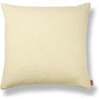 Kissenhülle Heavy Linen lemon von ferm LIVING