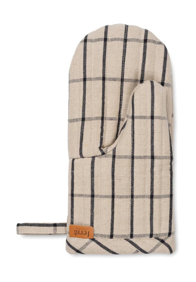 Ofenhandschuh 28 cm Hale sand/schwarz von ferm LIVING