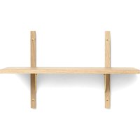 Regal Sector oak/brass 87 cm L von ferm LIVING