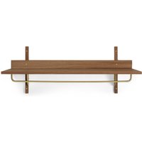 Regal Sector Rack smoked oak/brass von ferm LIVING