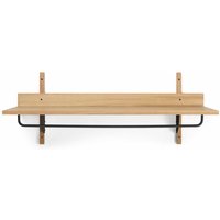 Regal Sector Rack oak/black brass von ferm LIVING