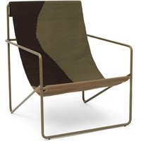 Sessel Desert Lounge Dune olive von ferm LIVING