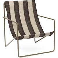 Sessel Desert Lounge Stripe olive von ferm LIVING