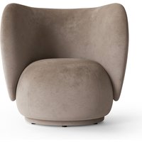 Sessel Rico Lounge Chair faded velvet/beige von ferm LIVING