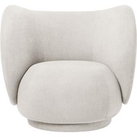 Sessel Rico Lounge Chair bouclé/off white von ferm LIVING