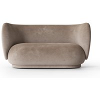 Sofa 2-Sitzer Rico faded velvet/beige von ferm LIVING