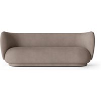 Sofa 3-Sitzer Rico brushed/warm grey von ferm LIVING